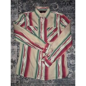 RRL Ralph Lauren Southwestern Jacquard Work Shirt Medium